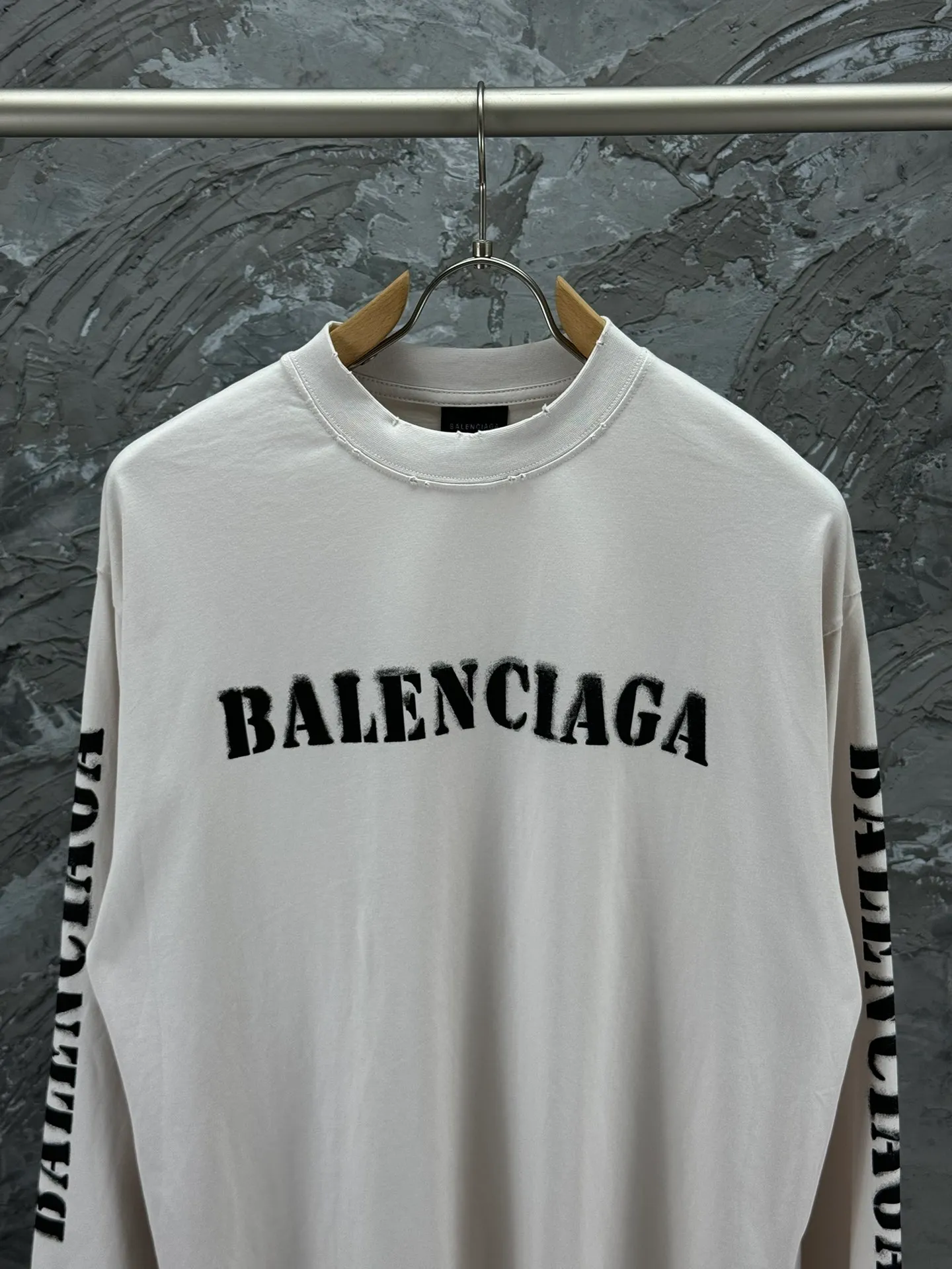 BALENCI*GA logo . 280g ， . .os Same Style -Color：Black White -SIZE：XS S M L 8605#